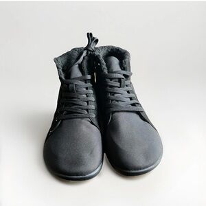 WHITIN Men’s Black Fur Lined High Top Sneakers Boots Size 12.5 US New